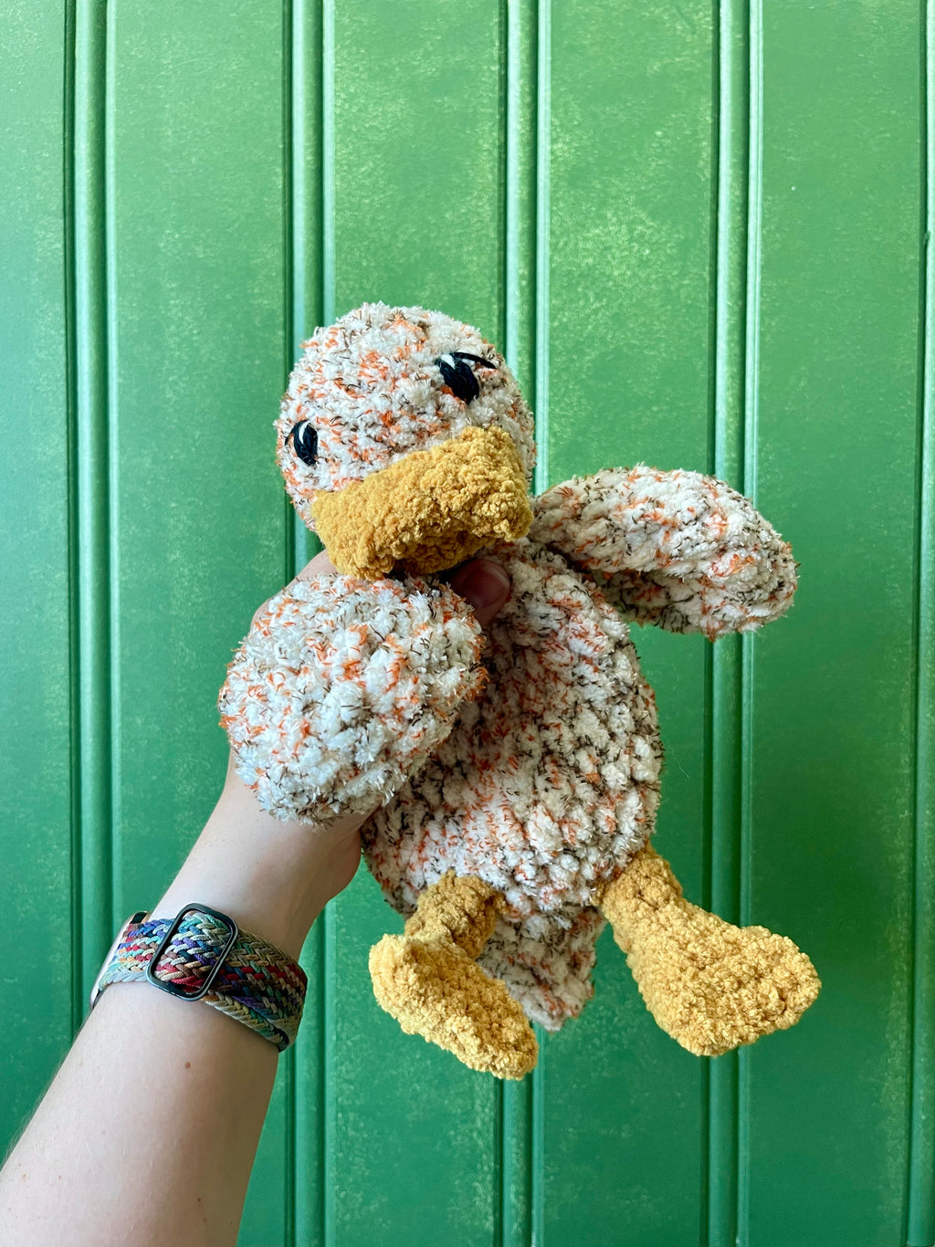 Baby Duck Lovey - Handmade Crochet Snuggler Della | Willow Ann Crochet