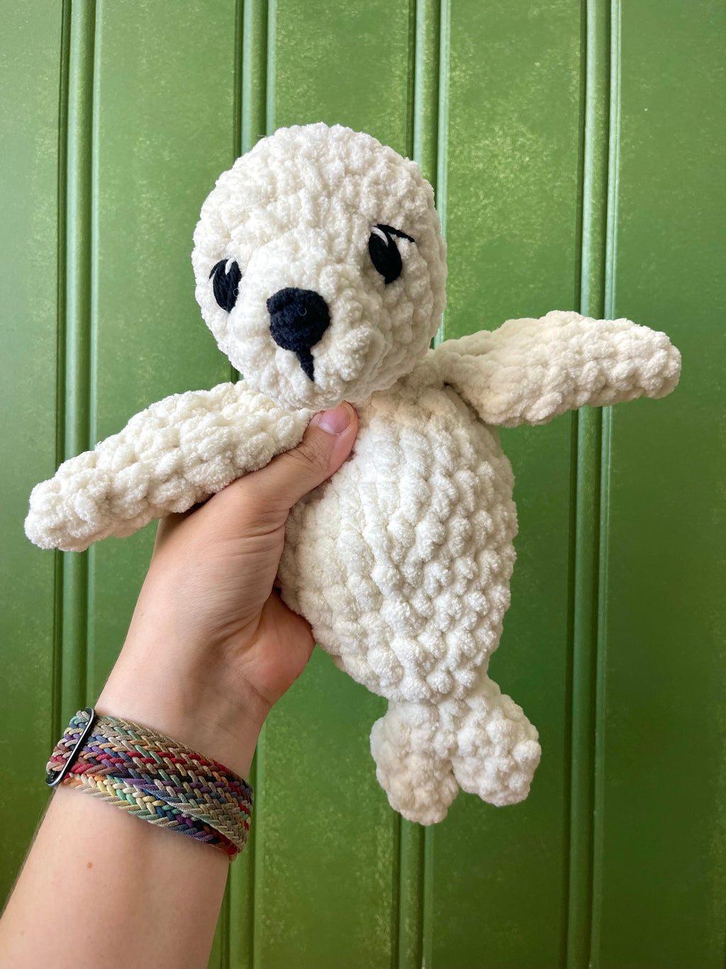 Baby Seal Lovey - Handmade Crochet Snuggler Selky | Willow Ann Crochet