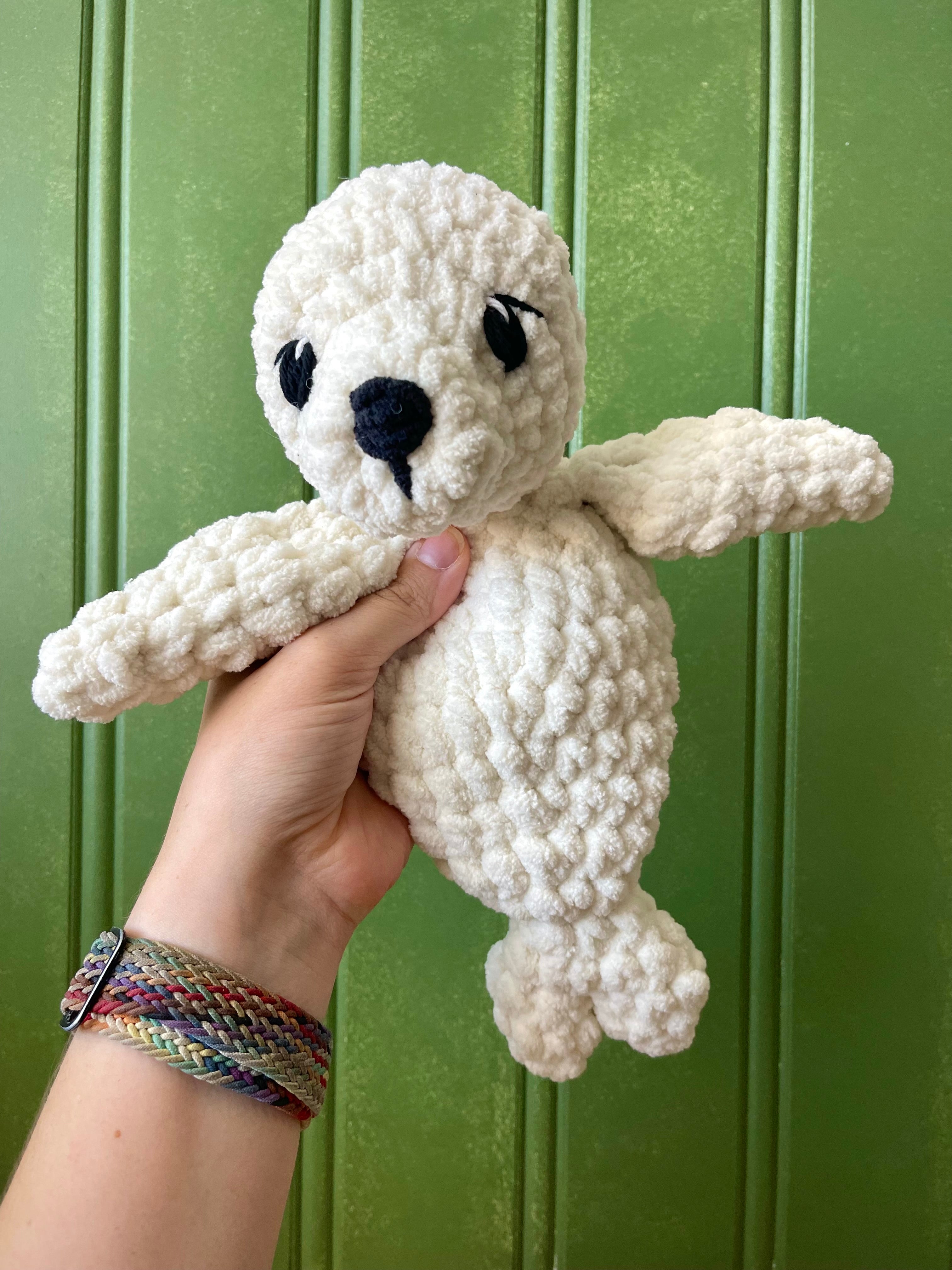 Baby Seal Lovey - Handmade Crochet Snuggler Selky | Willow Ann Crochet