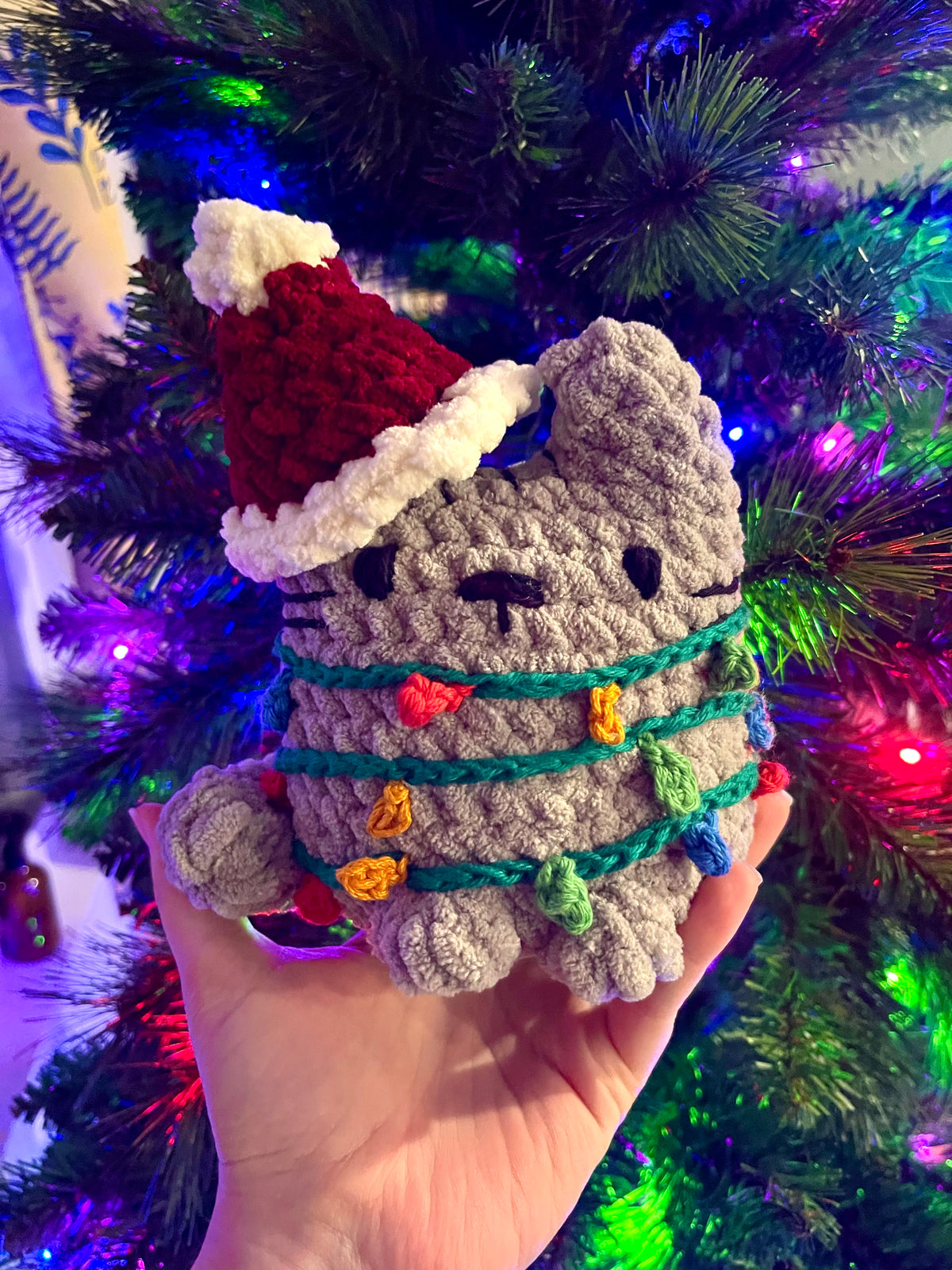Tangle Cat - Crochet Holiday Plush