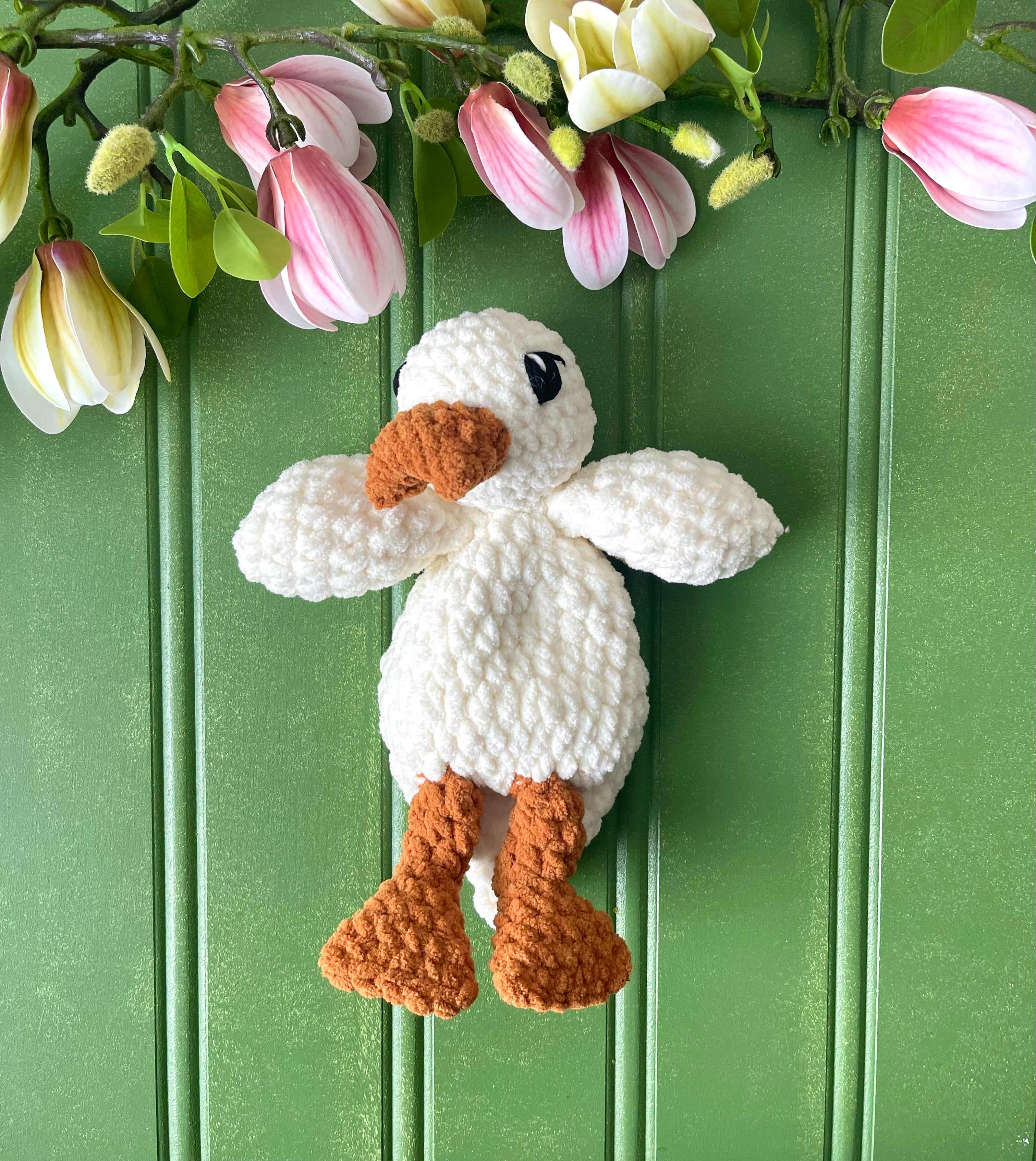 Baby Duck Lovey - Handmade Crochet Snuggler Della | Willow Ann Crochet
