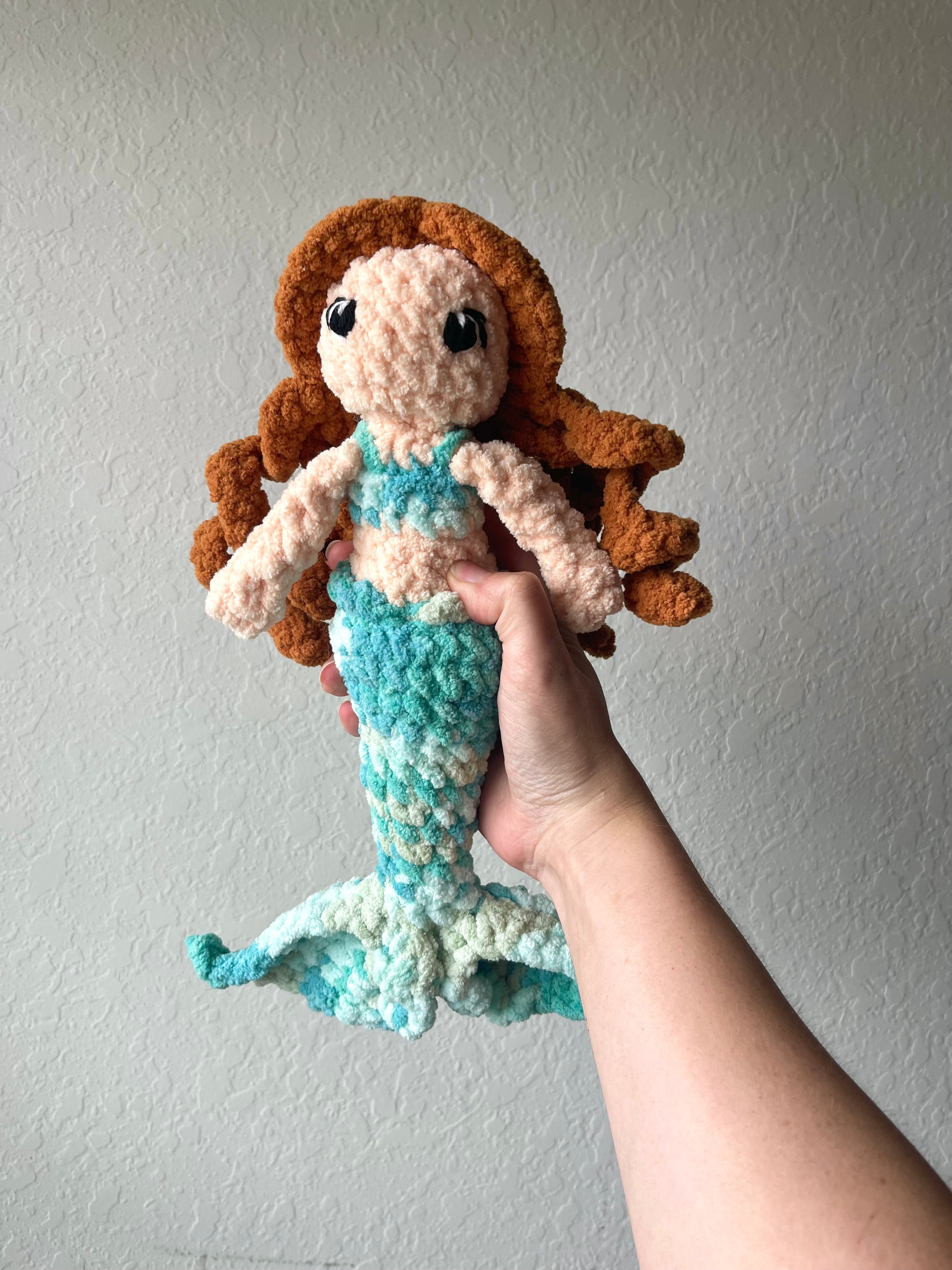 Marilyn the Mermaid - Custom Handmade Crochet Plush
