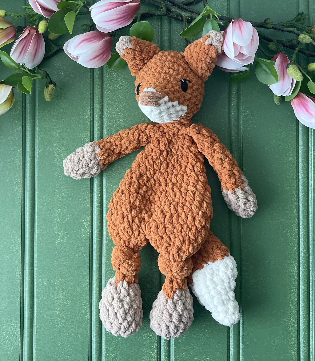 Baby Fox Lovey - Handmade Crochet Snuggler Forest | Willow Ann Crochet
