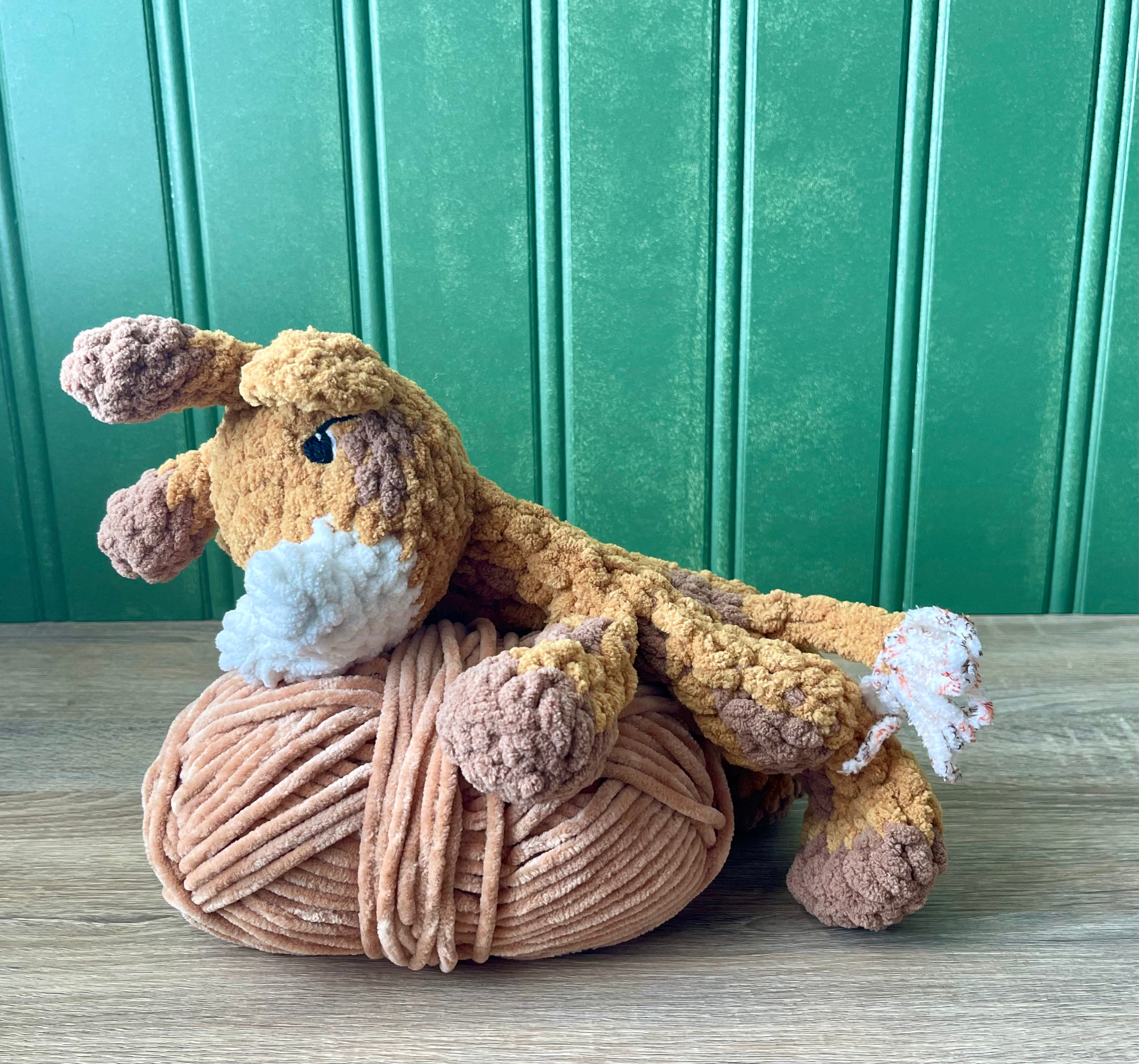 Baby Giraffe Lovey - Handmade Crochet Snuggler Gentry | Willow Ann Crochet