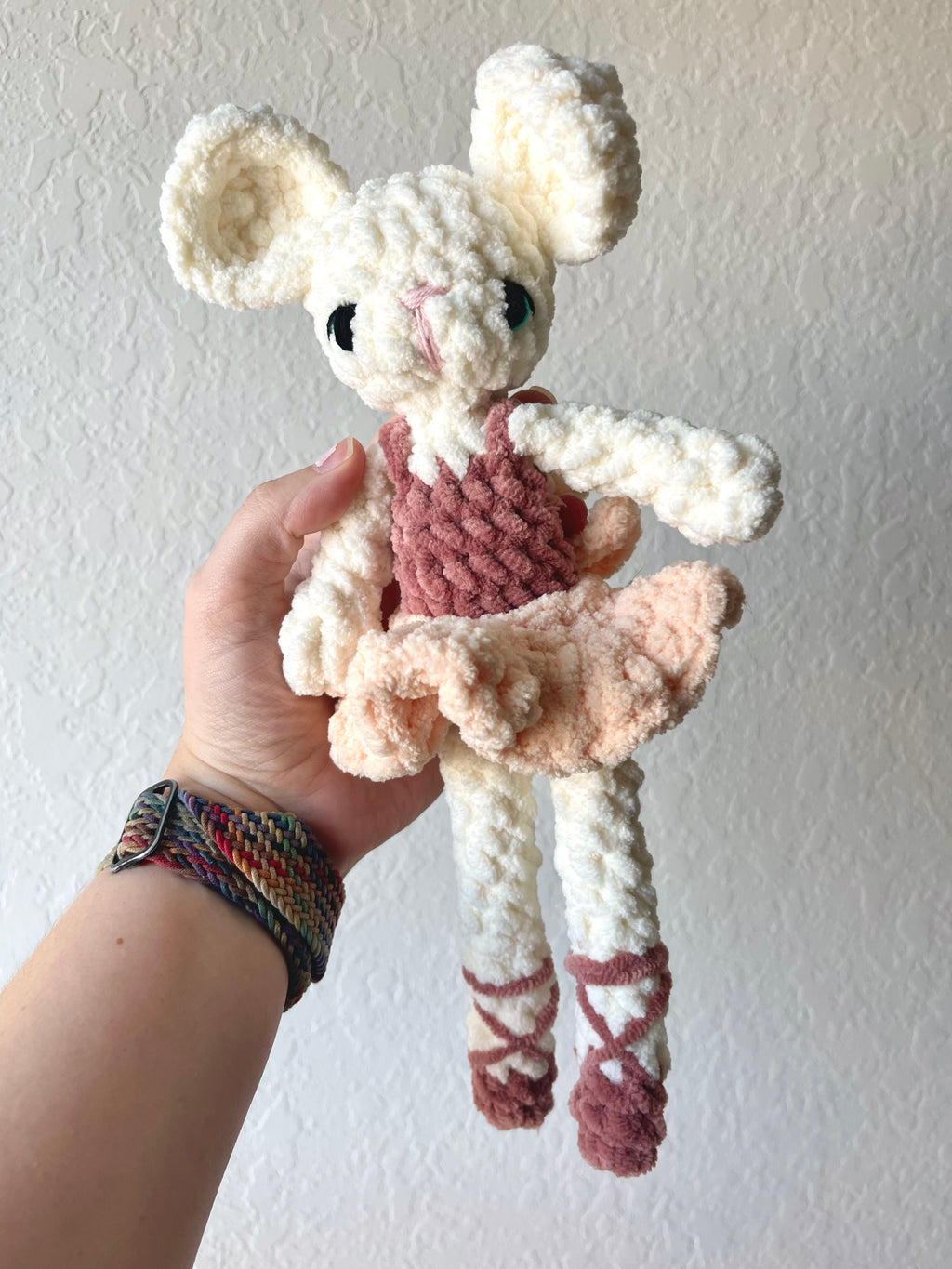 Brie the Ballerina - Crochet Mouse Plush