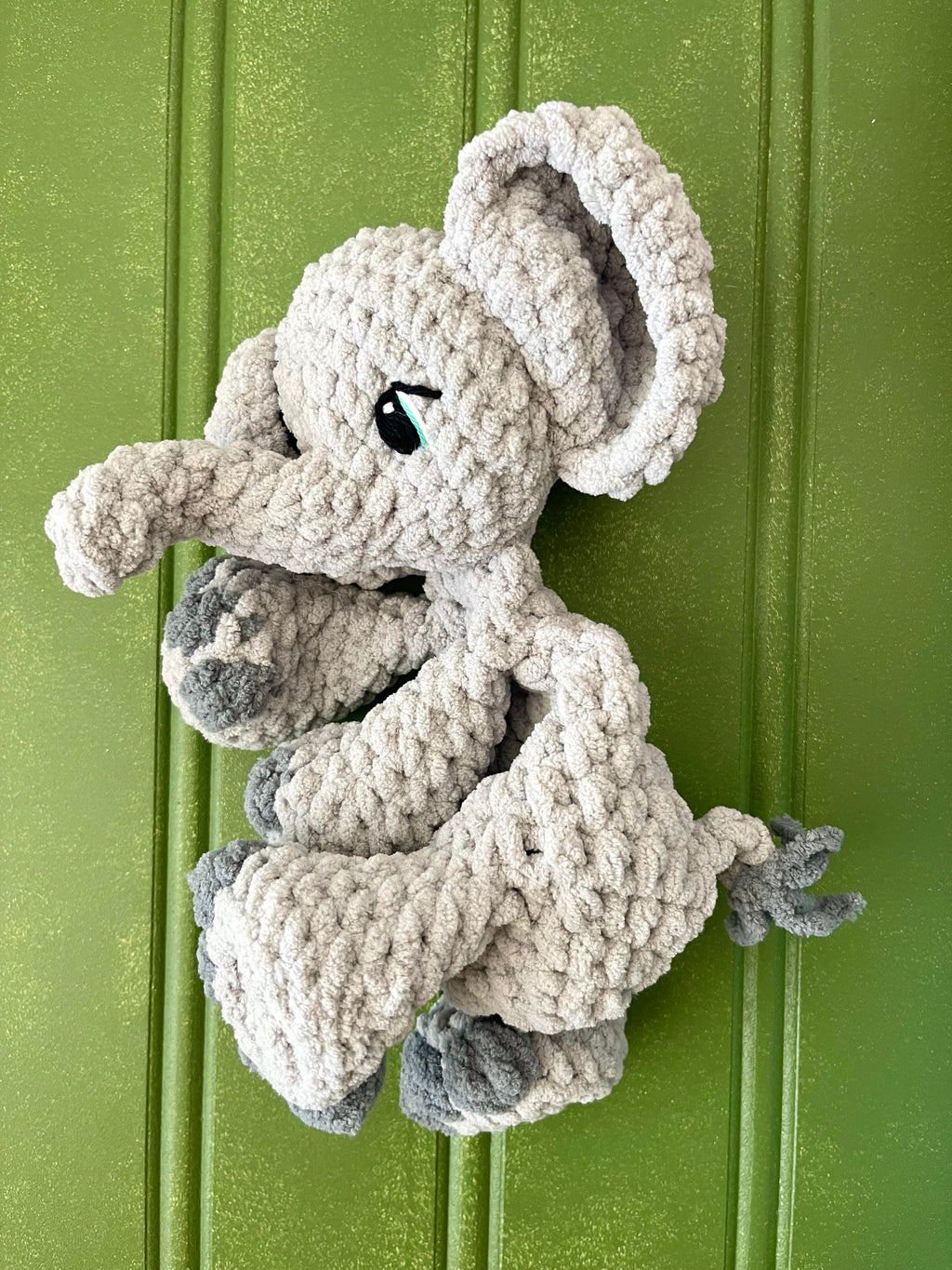 Baby Elephant Lovey - Handmade Crochet Snuggler Easton | Willow Ann Crochet